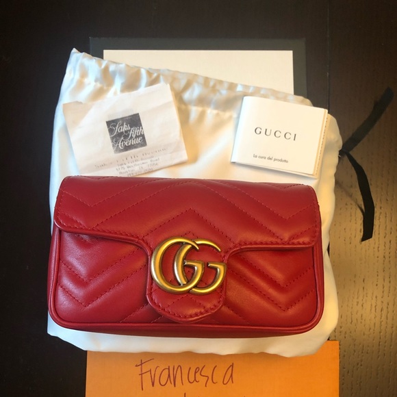 Gucci Handbags - Gucci marmont super mini